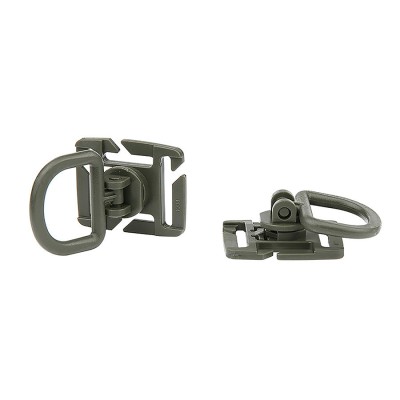 Klipy plastové MOLLE 101 INC D-Ring - olivové
