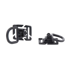 Klipy plastové MOLLE 101 INC D-Ring - čierne