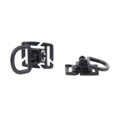 Klipy plastové MOLLE 101 INC D-Ring - čierne