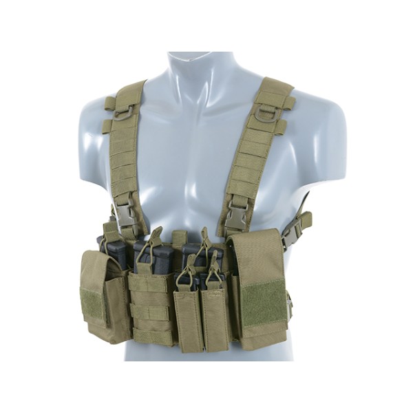 Nosič taktický hrudný 8FIELDS Buckle Up Chest Rig V3 - olivový
