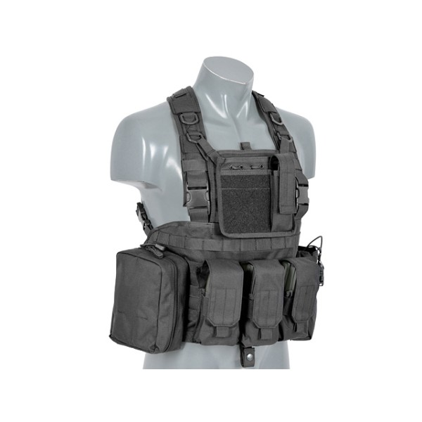 Nosič taktický hrudný 8FIELDS Force Recon Chest Harness - čierny