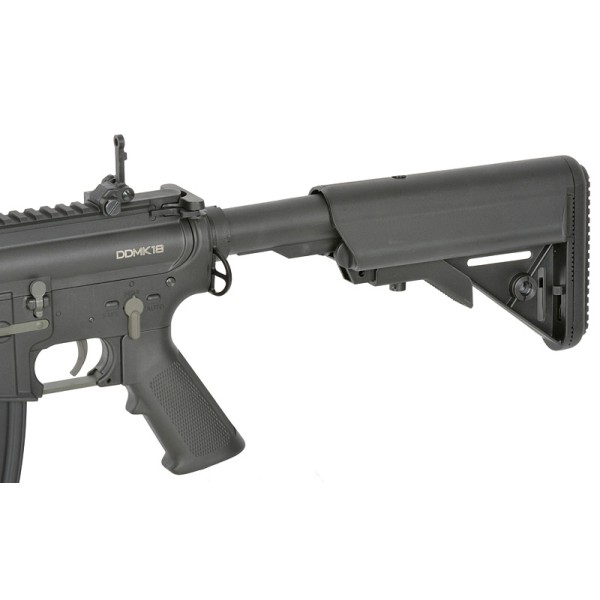 Airsoftový elektrický samopal S&T M4 Daniel Defense MK18 MOD1 kal. 6mm BB – čierny