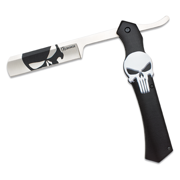 Nôž zatvárací ALBAINOX MA 18838 Skull Barber Razor