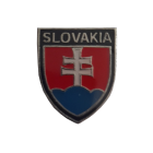 Odznak SLOVAKIA erb 2,4 x 2,2cm - strieborný