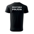 Tričko MESTSKÁ POLÍCIA - čierne