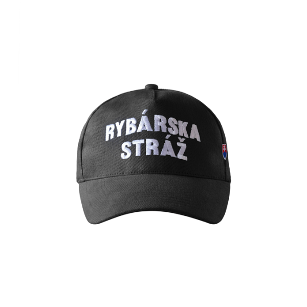 Šiltovka baseball RYBÁRSKA STRÁŽ so SVK znakom - čierna