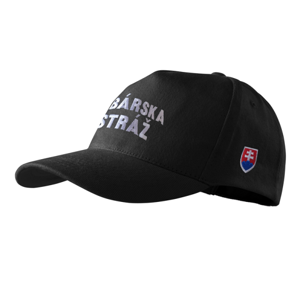 Šiltovka baseball RYBÁRSKA STRÁŽ so SVK znakom - čierna