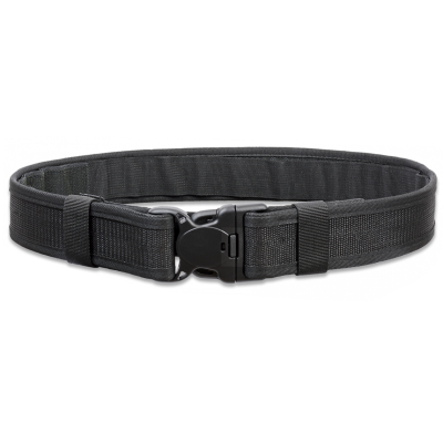 Opasok taktický policajný dvojitý BARBARIC MA 34710 S/M 5,5cm - čierny