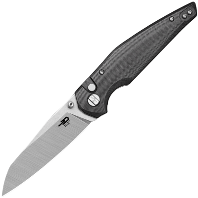Nôž zatvárací taktický BESTECH Snakebird 14C28N G10 Buttonlock- čierny