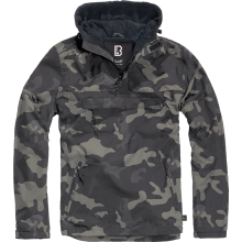 Anorak BRANDIT s kapucňou a so zipsom -  darkcamo