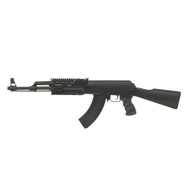 Airsoftový elektrický samopal CYMA CM.520 AK-47 RIS, kal. 6mm BB - čierny