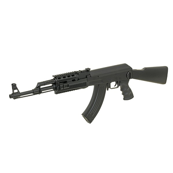 Airsoftový elektrický samopal CYMA CM.520 AK-47 RIS, kal. 6mm BB - čierny