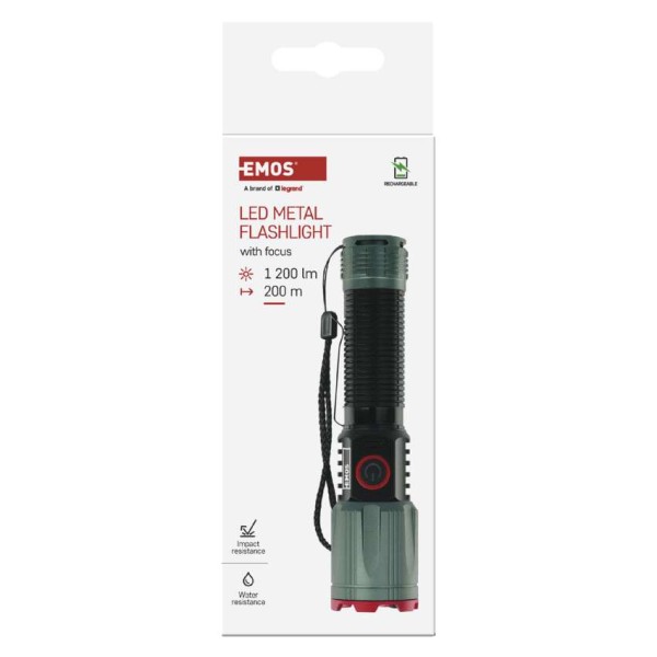 Svietidlo ručné EMOS P3121 1200lm 2200mAh medium - nabíjateľné