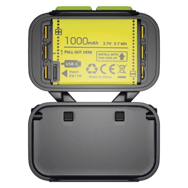Svietidlo čelové EMOS LED P3546 550lm Li-Pol 100mAh nabíjateľné - čierne