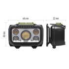 Svietidlo čelové EMOS LED P3546 550lm Li-Pol 100mAh nabíjateľné - čierne