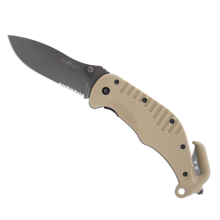 Nôž zatvárací záchranársky ESP RKK-01 kombinované ostrie - khaki