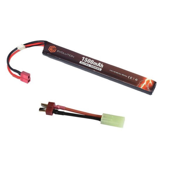 Akumulátor EVOLUTION Li-Po 1500mAh 7,4V 20/40C T-Dean