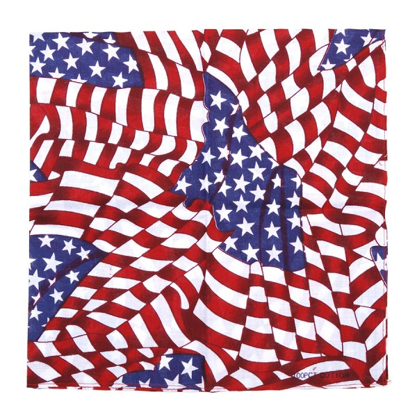 Šatka Bandana vzorovaná FOSCO - USA flag