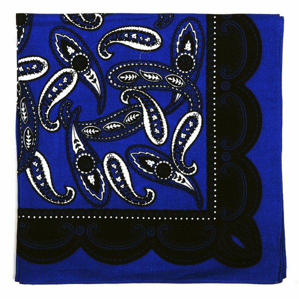 Šatka Bandana vzorovaná FOSCO - modrá