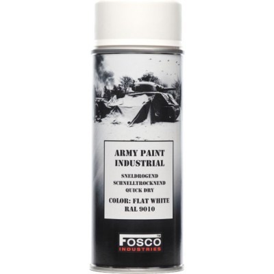 Farba vojenská v spreji FOSCO 9010 400 ml - white flat