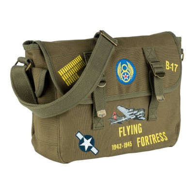 Taška cez rameno FOSTEX B-17 Flying Fortress 10L - olivová