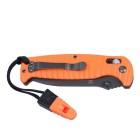 Nôž zatvárací outdoorový GANZO G7413P-OR-WS s píšťalkou - oranžový