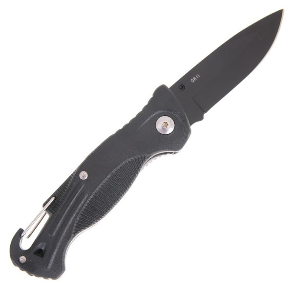 Nôž zatvárací outdoorový GANZO G611-BK - čierny