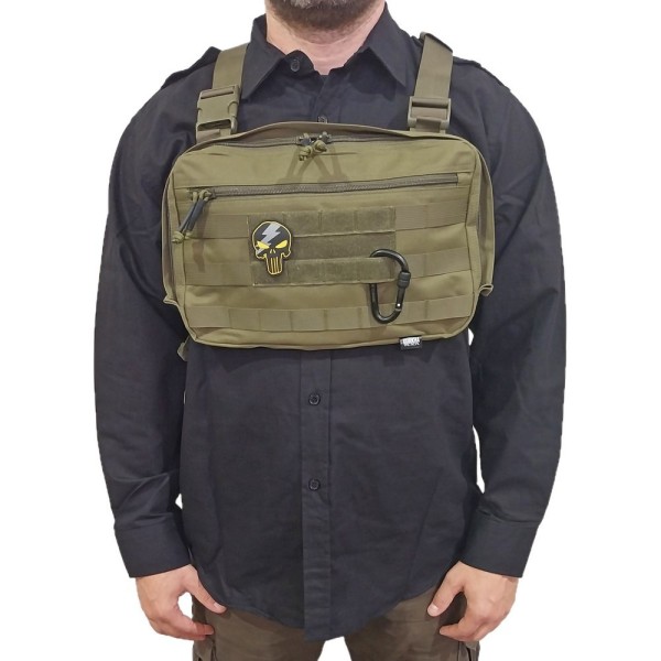 Nosič hrudný GURKHA TACTICAL Molle - olivový