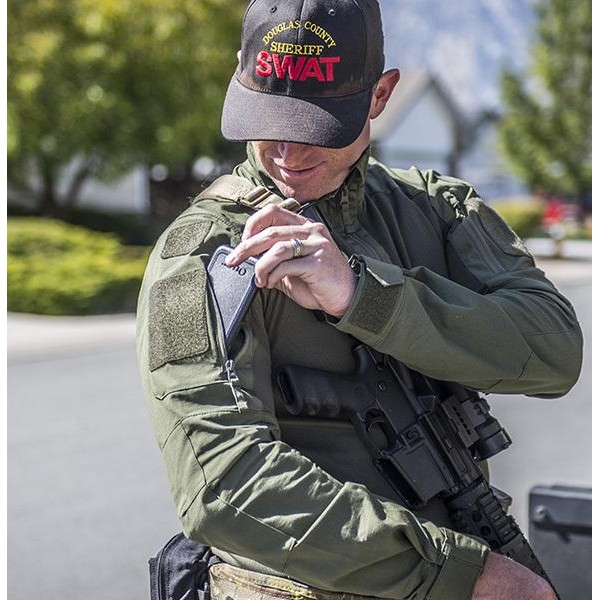 Košeľa taktická HELIKON-TEX MCDU Combat Shirt NYCO RipStop - čierna