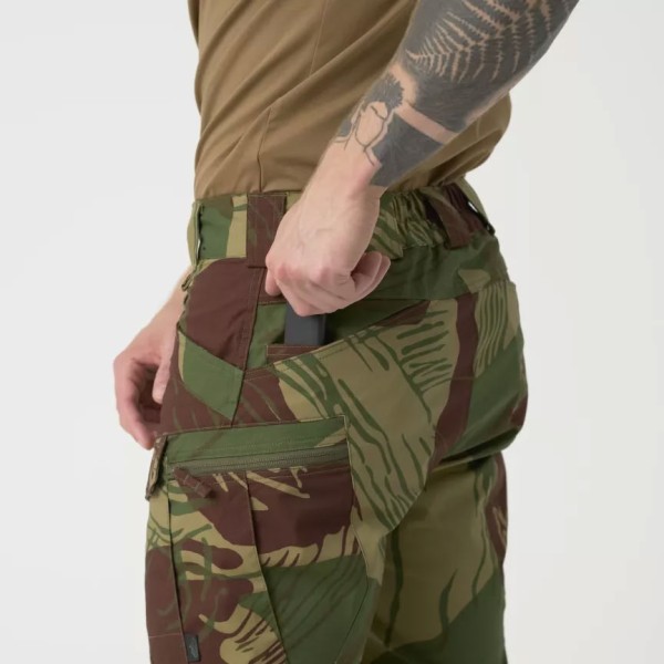 Nohavice krátke HELIKON-TEX UTS 8,5" polycotton stretch ripstop - shadow grey