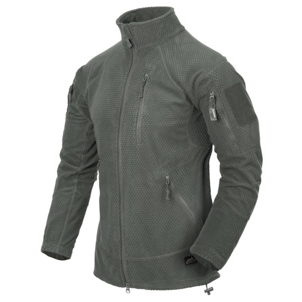 Mikina HELIKON-TEX Alpha Tactical grid fleece - foliage green