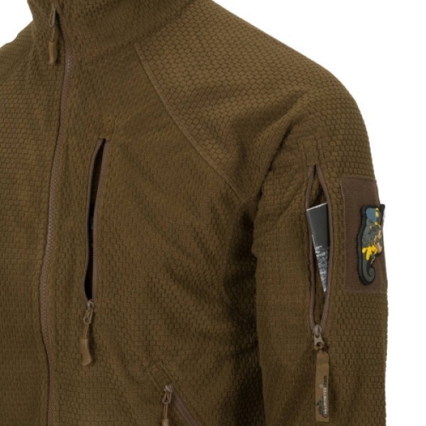 Mikina HELIKON-TEX Alpha Tactical grid fleece - shadow grey