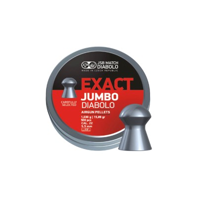 Diabolky JSB Jumbo Exact 1,030g, kal. 5,5mm, 500ks - oblé