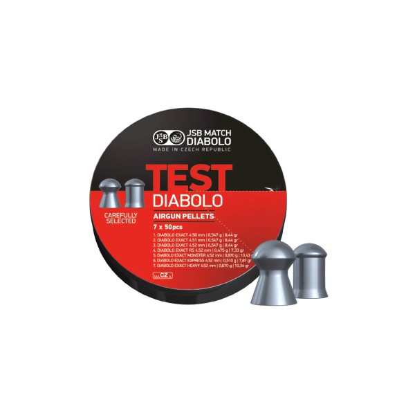 Diabolky JSB Exact Test, kal. 4,5mm, 350ks - oblé