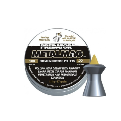 Diabolky JSB Predator MetalMag, 1,100g, kal. 5,5mm, 200ks - špicaté
