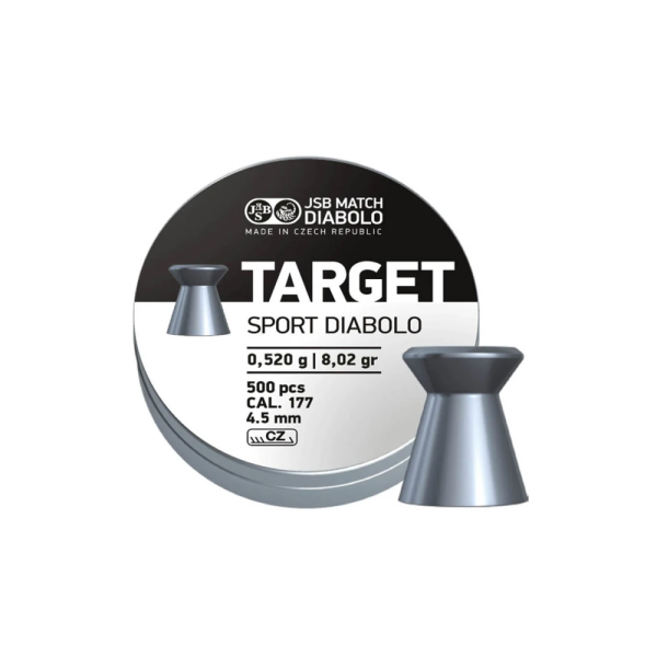 Diabolky JSB Target Sport 0,520g, kal. 4,5mm, 500ks - ploché