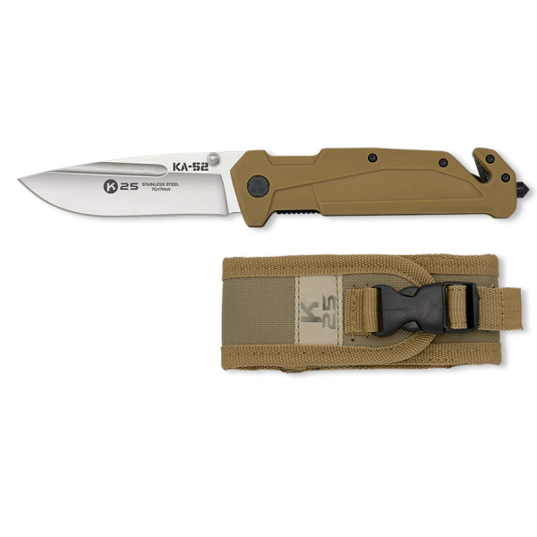Nôž zatvárací taktický K25 KA-52 18870 - coyote