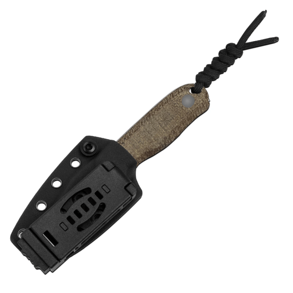 Nôž outdoorový s pevnou čepeľou KIZER Drop Bear Azo 14C28N 1094A1 - Burlap micarta