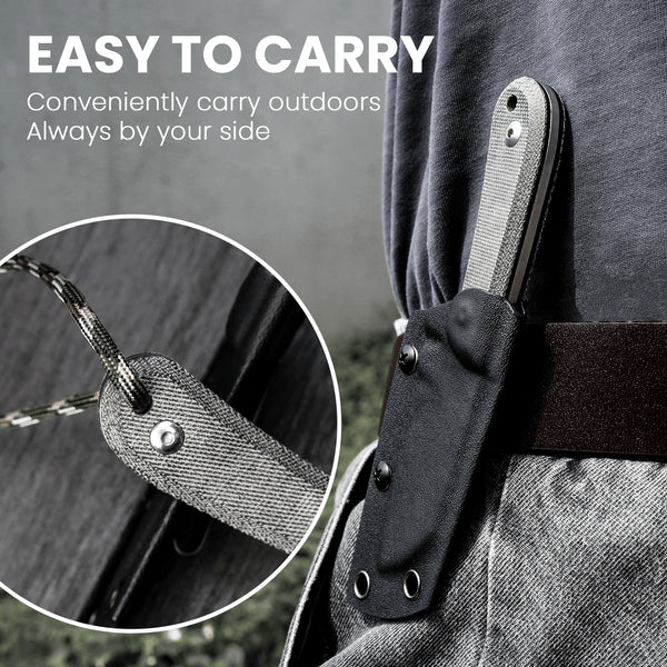 Nôž outdoorový s pevnou čepeľou KIZER Deckhand Grey 1062A1 D2 - micarta