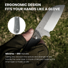 Nôž outdoorový s pevnou čepeľou KIZER Deckhand Grey 1062A1 D2 - micarta