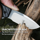 Nôž zatvárací KIZER Nice Guy 154CM  - carbon fiber
