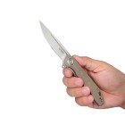 Nôž zatvárací taktický KUBEY KU312H Mizo AUS10 G10 - tan