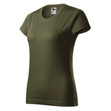 Tričko dámske MALFINI Basic 160g/m2 - military olivové