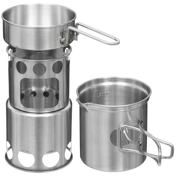 Set na varenie MFH 33349 Cook Set Travel - nerezový