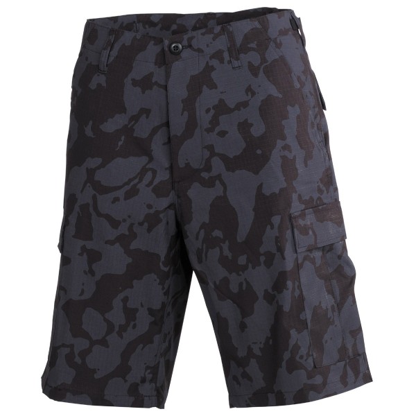 Nohavice krátke MFH BDU short RIP/STOP 01512K - night camo