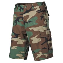 Nohavice krátke MFH BDU short RIP/STOP 01512T - woodland