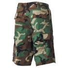 Nohavice krátke MFH BDU short RIP/STOP 01512T - woodland