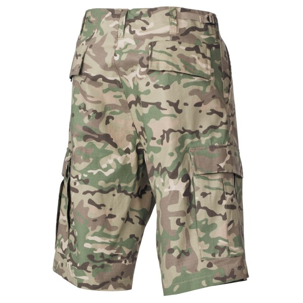Nohavice krátke MFH BDU short RIP/STOP 01512X - multicam