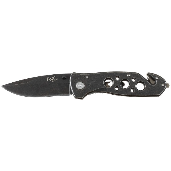 Nôž zatvárací taktický FOX MFH 45821 Jack Knife - čierny