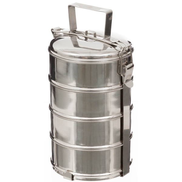 Obedár 4-dielny MFH 33415A Food Canister - nerezový